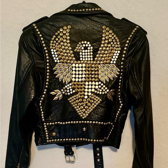 Cache Jackets & Blazers - Eagle Stud Moto Jacket